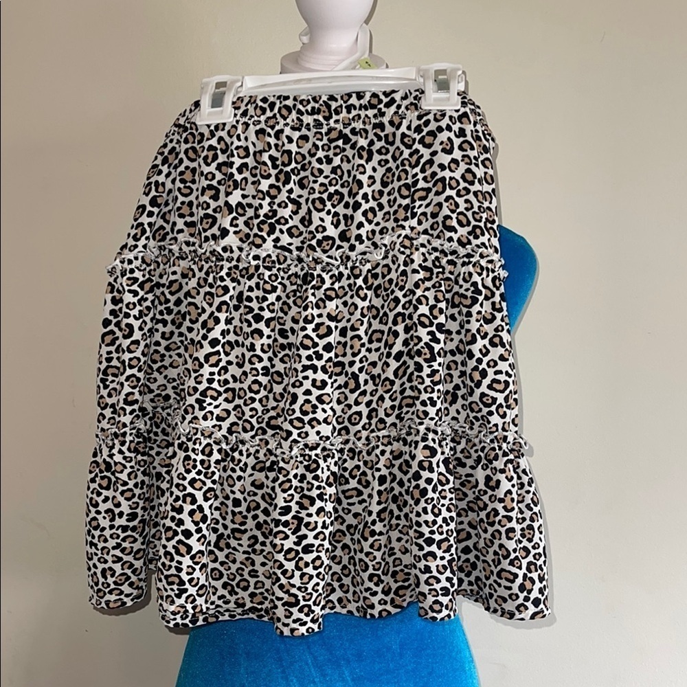 Leopard Patterned Ruffle Skirt for Kids - Picture 2 of 6